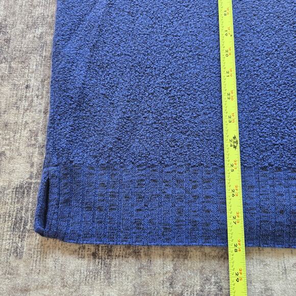 Textures Sweater Women Extra Large Blue Boucle Knit Pullover Lagenlook Oversizes - Picture 7 of 8